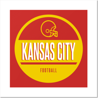 Kansas city retro football Posters and Art